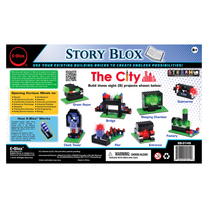 Story Blox - The City, Light-Up Building Blocks, 138 Pieces