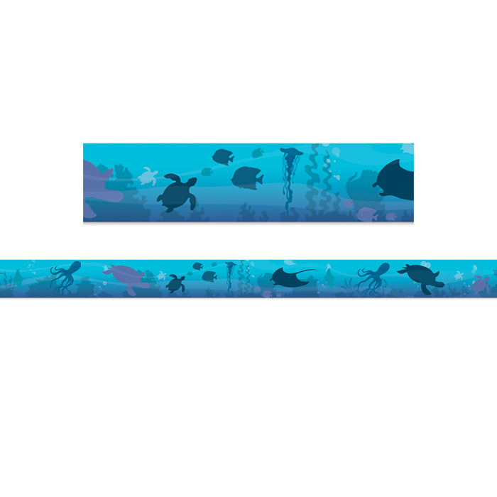 Seas the Day Blue Silhouettes Deco Trim®, 37 Feet Per Pack, 6 Packs