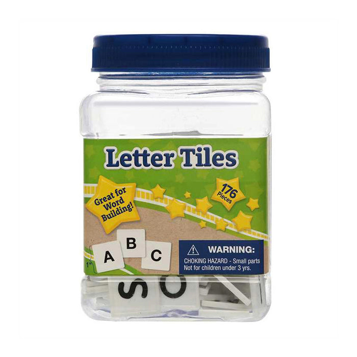 Tub of Letter Tiles, 176 Per Pack, 2 Packs
