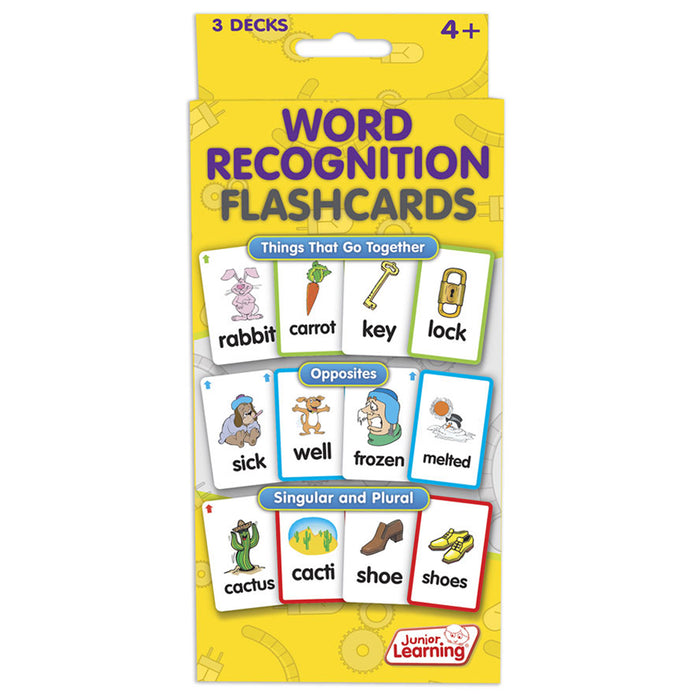 Word Recognition Flashcards, 3 Sets Per Pack, 3 Packs
