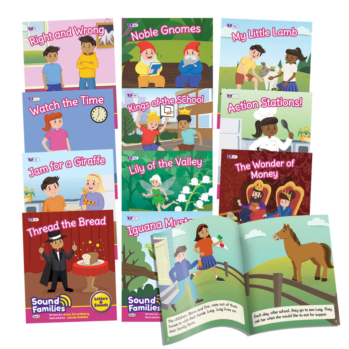 Sound Families Decodable Readers Consonants Fiction Phase 5.5, Set of 12