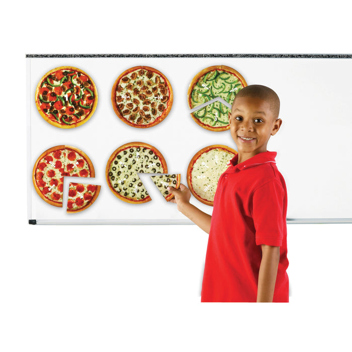 Magnetic Pizza Fraction Set, Pack of 6