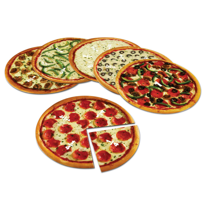 Magnetic Pizza Fraction Set, Pack of 6