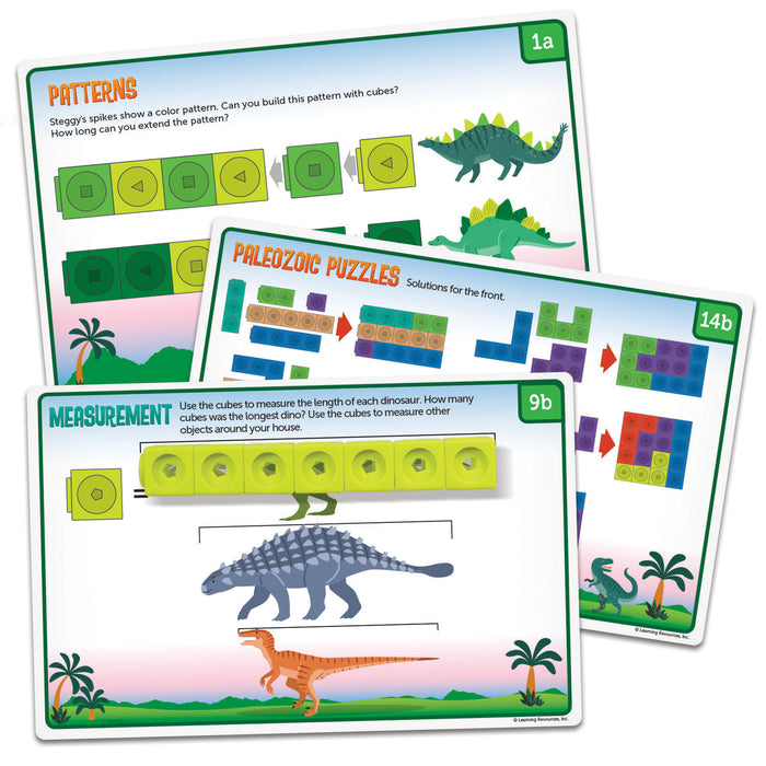 Mathlink® Cubes Kindergarten Math Activity Set: Dino Time!