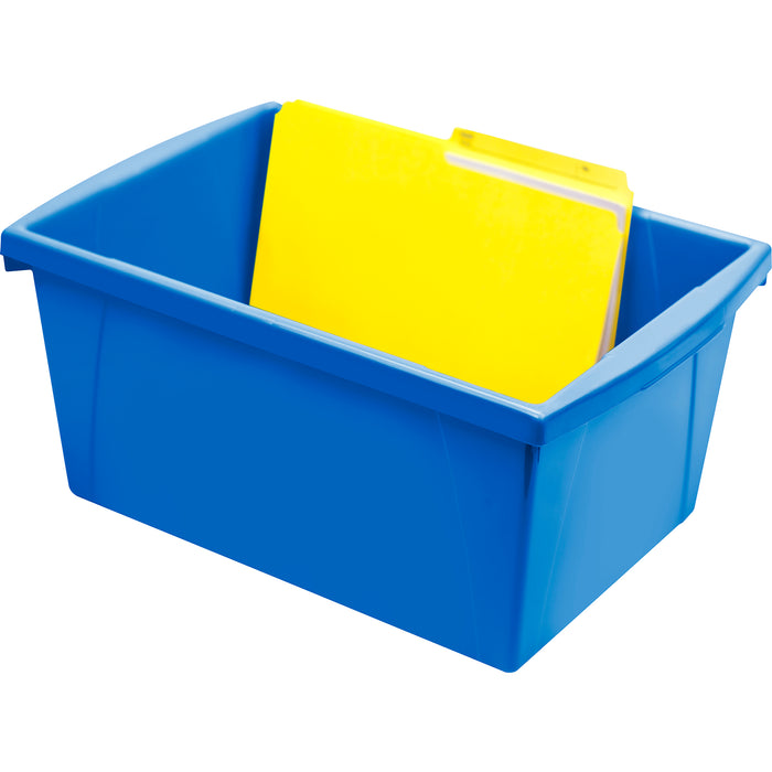 Medium Classroom Storage Bin, Blue, Pack of 2