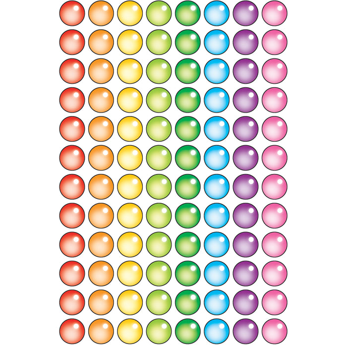 Rainbow Gel superSpots® Stickers, 800 Per Pack, 6 Packs