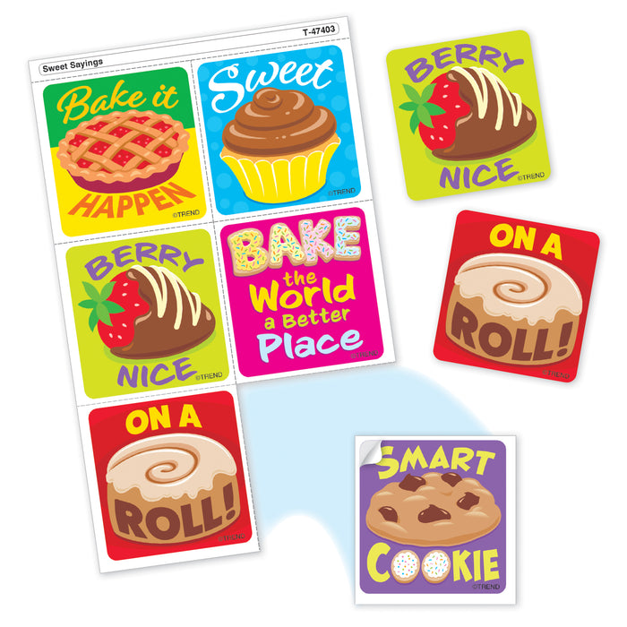 Sweet Sayings Tear & Share Stickers®, 30 Per Pack, 6 Packs