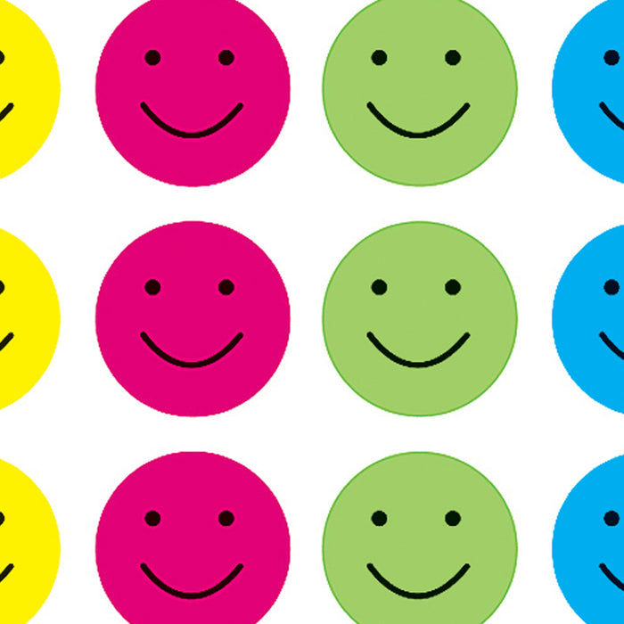 Happy Faces Stickers, 120 Per Pack, 12 Packs