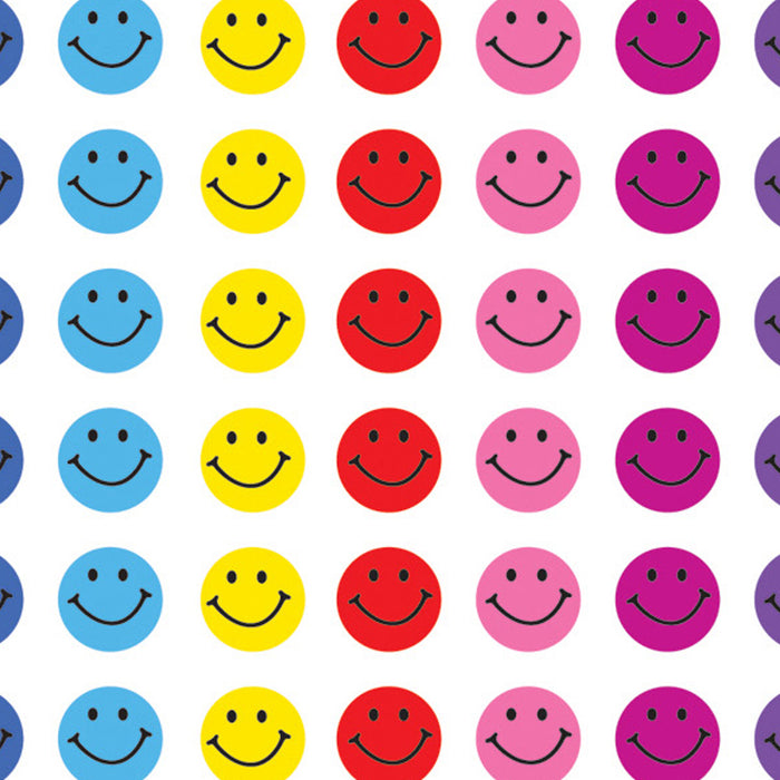 Mini Happy Face Stickers Valu-Pak, Multi Color, 1,144 Per Pack, 6 Packs