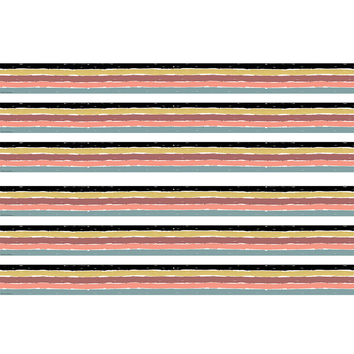 Wonderfully Wild Stripes Straight Border Trim, 35 Feet Per Pack, 6 Packs