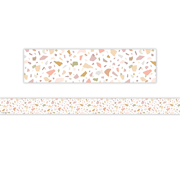 Terrazzo Tones Straight Border Trim, 35 Feet Per Pack, 6 Packs