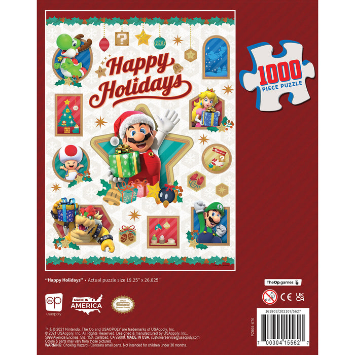 Super Mario™ "Happy Holidays" 1000-Piece Puzzle