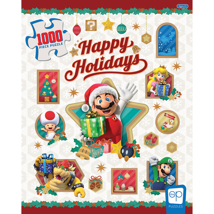 Super Mario™ "Happy Holidays" 1000-Piece Puzzle