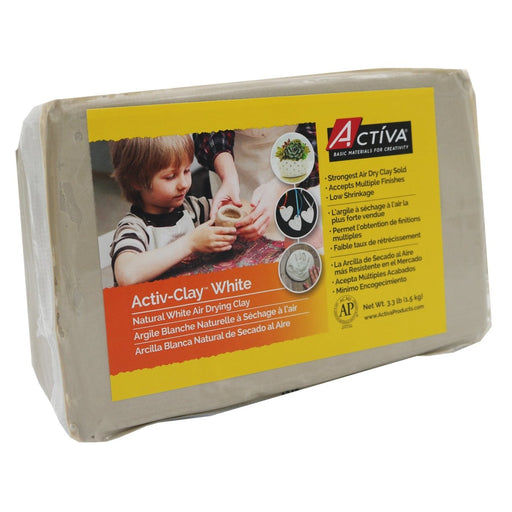 Activ-Clay™ Air Dry Clay, White, 3.3 lbs. - Kidsplace.store