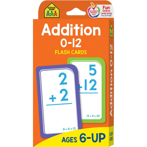 Addition 0-12 Flash Cards, 6 Packs - Kidsplace.store