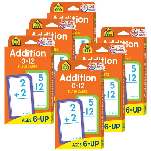 Addition 0-12 Flash Cards, 6 Packs - Kidsplace.store