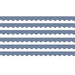 Aegean Blue Scalloped Border Trim, 35 Feet Per Pack, 6 Packs - Kidsplace.store