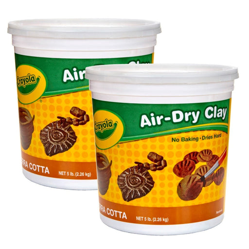 Air - Dry Clay, Terra Cotta, 5 lb Tub, Pack of 2 - Kidsplace.store