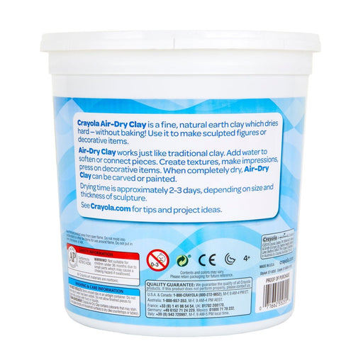 Air-Dry Clay, White, 5 lb Tub, Pack of 2 - Kidsplace.store