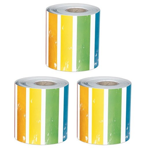 All Are Neighbors Stripes Rolled, 65 Feet Per Roll, Pack of 3 - Kidsplace.store