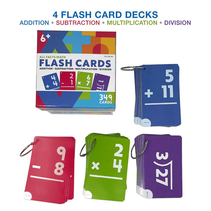 All Facts Math Flash Cards - Kidsplace.store