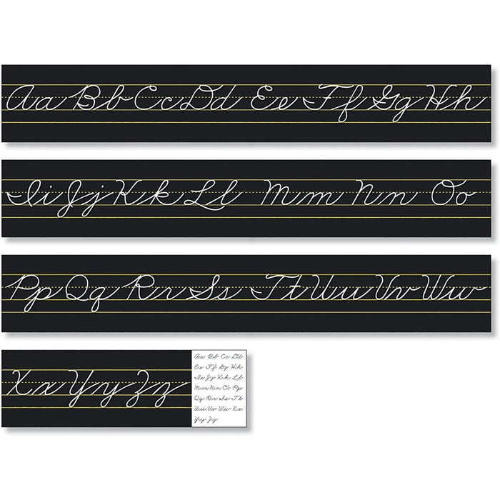 Alphabet Lines Black Traditional Cursive, Pack of 2 - Kidsplace.store