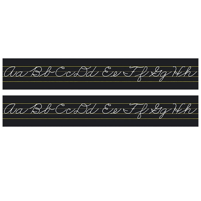 Alphabet Lines Black Traditional Cursive, Pack of 2 - Kidsplace.store