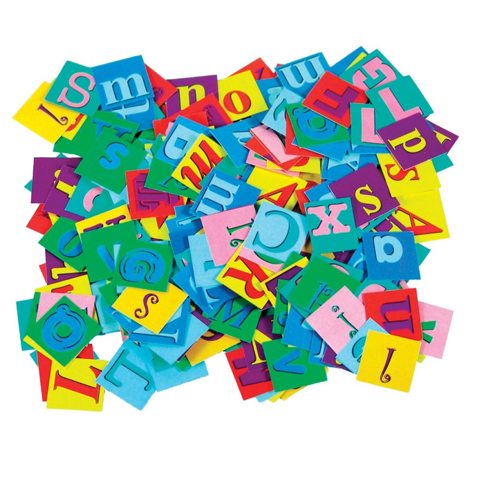 Alphabet Pasting Pieces, 2000 Per Pack, 3 Packs - Kidsplace.store