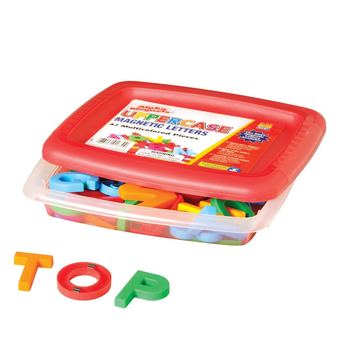 AlphaMagnets®, Uppercase, Multi-Colored, 42 Per Pack, 2 Packs - Kidsplace.store