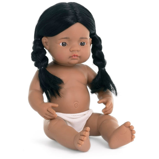 Anatomically Correct 15" Baby Doll, Native American Girl - Kidsplace.store