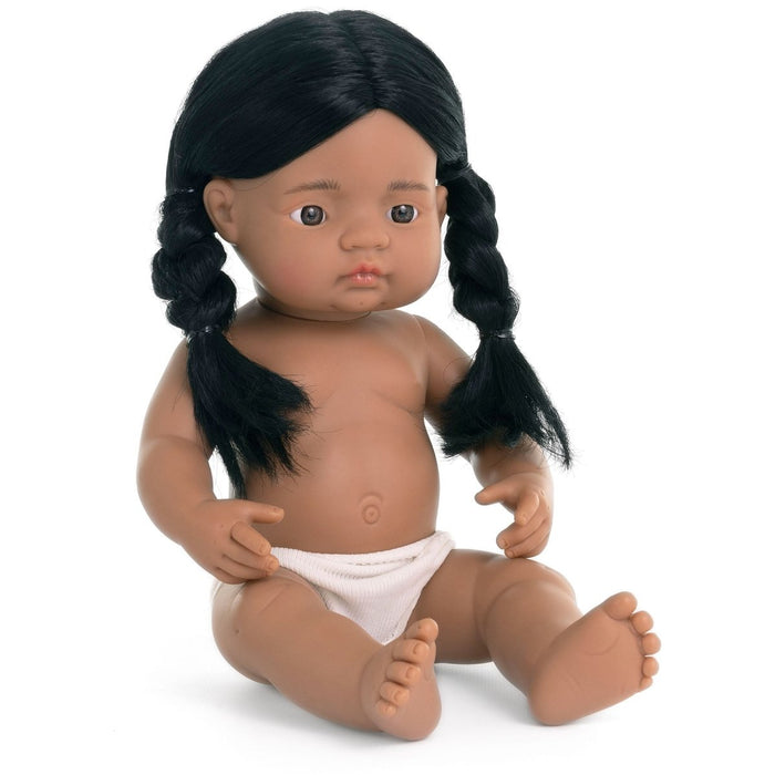 Anatomically Correct 15" Baby Doll, Native American Girl - Kidsplace.store