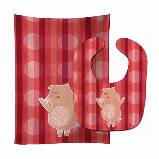 Animal Baby Bib & Burp Cloth - Kidsplace.store