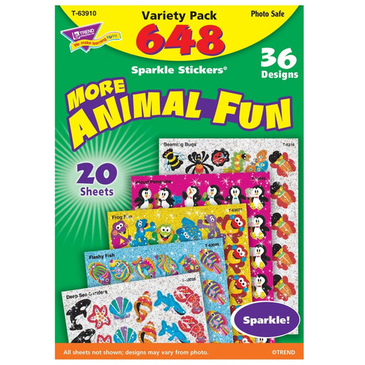Animal Fun Sparkle Stickers® Variety Pack, 648 Per Pack, 2 Packs - Kidsplace.store