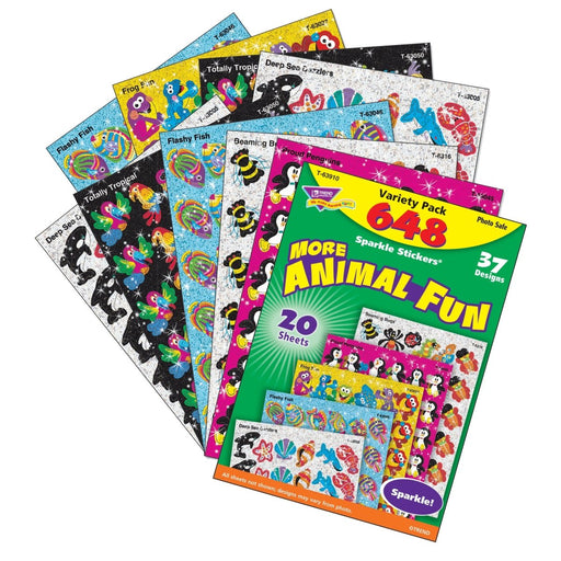 Animal Fun Sparkle Stickers® Variety Pack, 656 ct - Kidsplace.store