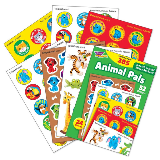 Animal Pals Stinky Stickers® Variety Pack, 385 Per Pack, 2 Packs - Kidsplace.store
