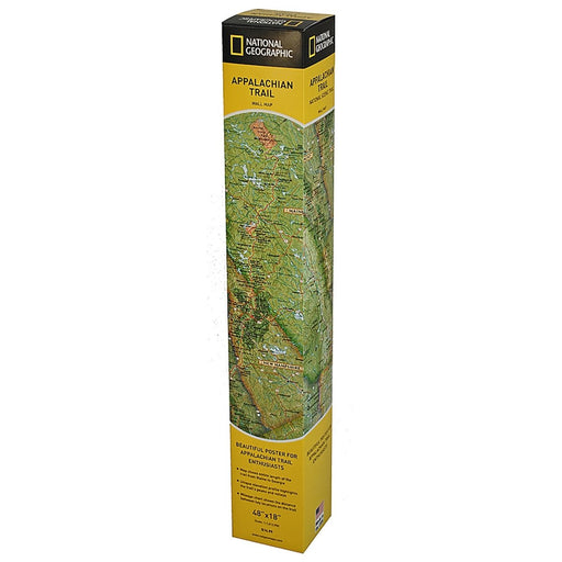 Appalachian Trail Map, In Gift Box, 18" x 48" - Kidsplace.store