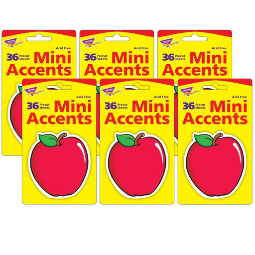 Apple Mini Accents, 36 Per Pack, 6 Packs - Kidsplace.store
