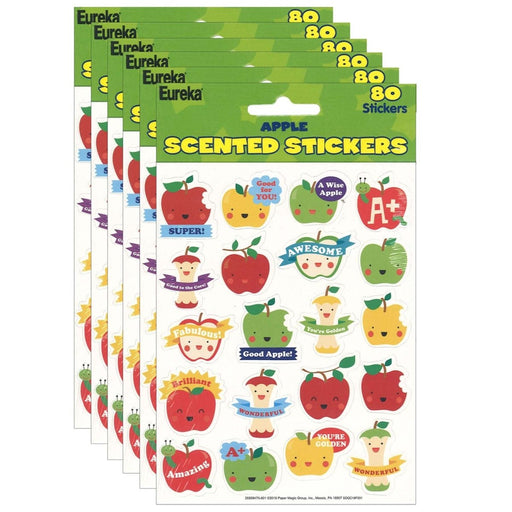 Apple Scented Stickers, 80 Per Pack, 6 Packs - Kidsplace.store