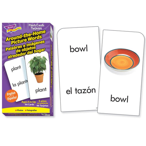 Around-the-Home/Palabras (EN/SP) Skill Drill Flash Cards, 3 Packs - Kidsplace.store