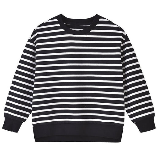 Baby 1pcs Striped Pattern Long Sleeve Pullover Hoodies - Kidsplace.store