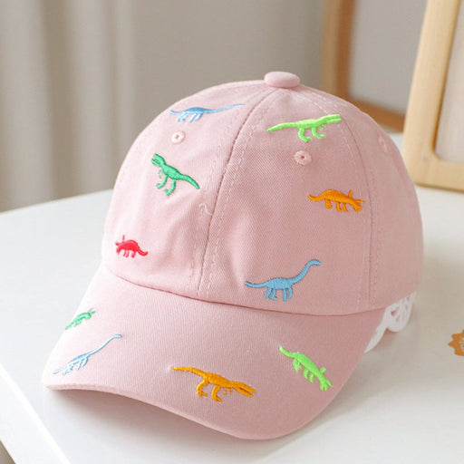 Baby Animal Embroidered Pattern Sunshade Peaked Hats - Kidsplace.store