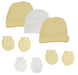 Baby Boy, Baby Girl, Unisex Infant Caps And Mittens (pack Of 6) Nc_0401 - Kidsplace.store