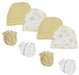 Baby Boy, Baby Girl, Unisex Infant Caps And Mittens (pack Of 8) Nc_0283 - Kidsplace.store
