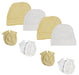 Baby Boy, Baby Girl, Unisex Infant Caps And Mittens (pack Of 8) Nc_0400 - Kidsplace.store