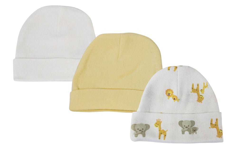 Baby Boy, Baby Girl, Unisex Infant Caps (pack Of 3) Nc_0387 - Kidsplace.store