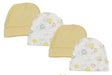 Baby Boy, Baby Girl, Unisex Infant Caps (pack Of 4) Nc_0281 - Kidsplace.store