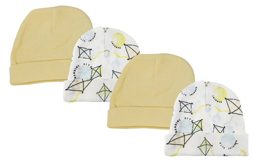 Baby Boy, Baby Girl, Unisex Infant Caps (pack Of 4) Nc_0365 - Kidsplace.store