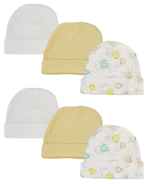 Baby Boy, Baby Girl, Unisex Infant Caps (pack Of 6) Nc_0277 - Kidsplace.store
