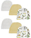 Baby Boy, Baby Girl, Unisex Infant Caps (pack Of 6) Nc_0301 - Kidsplace.store