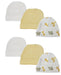 Baby Boy, Baby Girl, Unisex Infant Caps (pack Of 6) Nc_0388 - Kidsplace.store